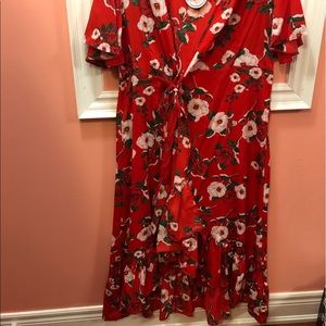 Floral Wrap Dress